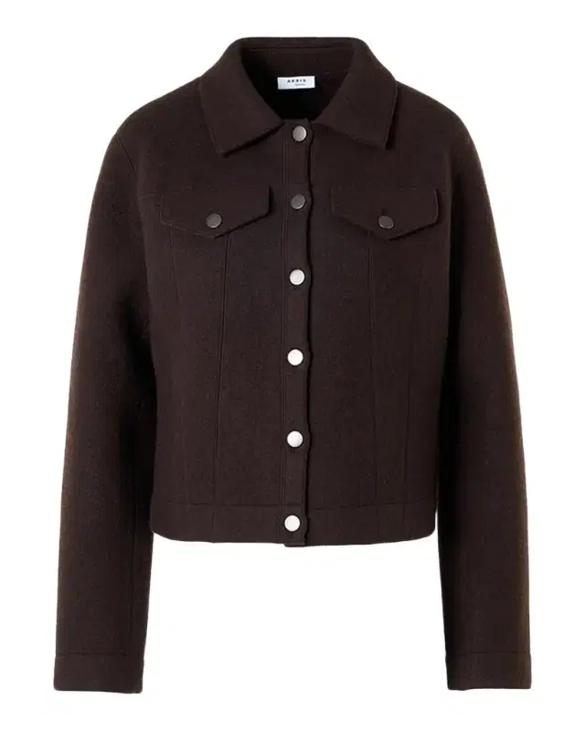 Akris punto Boiled Wool Single-Breasted Jacket