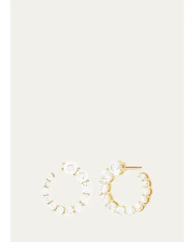 Melissa Kaye 18K Yellow Gold Aria Statement Earrings with Diamonds | Thumbnail 1