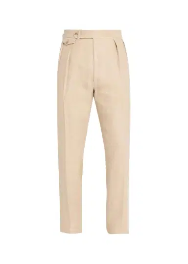 Ralph Lauren Purple Label Men's Pleated Tapered-Leg Trousers | Thumbnail 1
