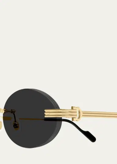 Cartier 53MM Oval Sunglasses | Thumbnail 3