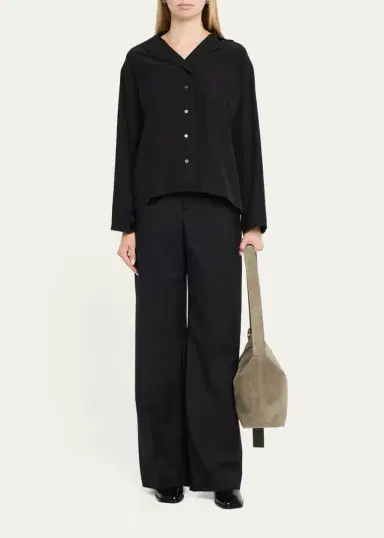 Loewe Men's Loop Medium Hobo Bag in Suede | Thumbnail 5 Loewe Men's Loop Medium Hobo Bag in Suede | Thumbnail 5