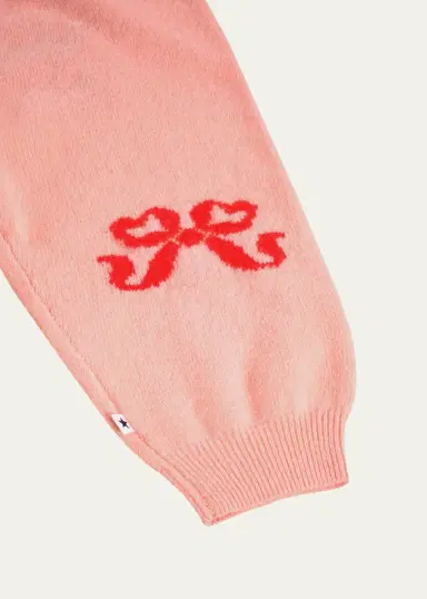 Molo Girl's Solana Bow Wool Knit Pants, Size 0M-3 | Thumbnail 4