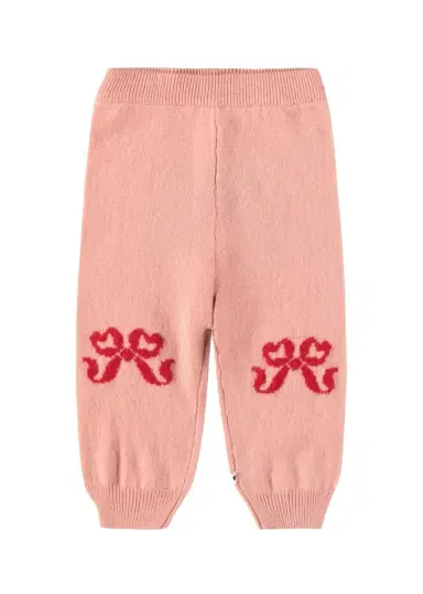 Molo Girl's Solana Bow Wool Knit Pants, Size 0M-3 | Thumbnail 1