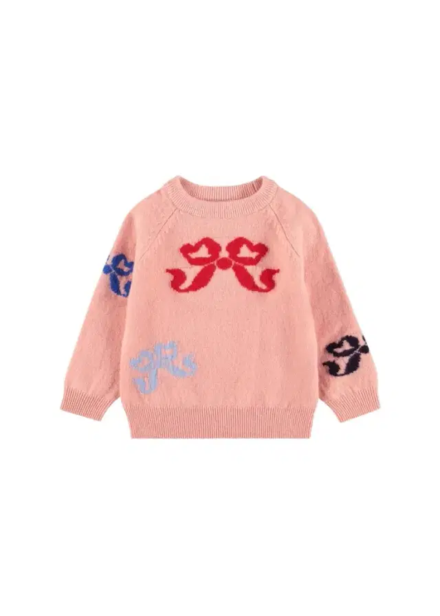 Molo Girl's Gilby Bow Wool Knit Sweater, Size 0M-3