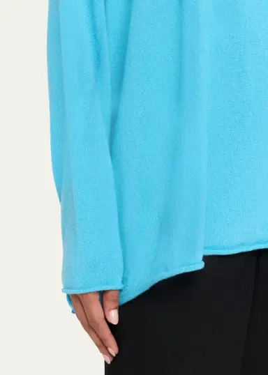 Eskandar Cashmere A-Line Bateau Neck Sweater - Long | Thumbnail 5 Eskandar Cashmere A-Line Bateau Neck Sweater - Long | Thumbnail 5