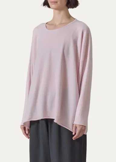 Eskandar Cashmere A-Line Bateau Neck Sweater - Long | Thumbnail 8 Eskandar Cashmere A-Line Bateau Neck Sweater - Long | Thumbnail 8