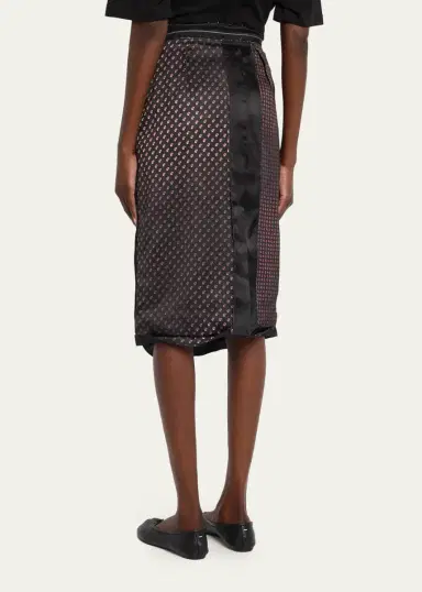 MM6 MAISON MARGIELA Paisley Print Midi Pencil Skirt | Thumbnail 3