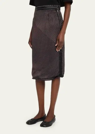MM6 MAISON MARGIELA Paisley Print Midi Pencil Skirt | Thumbnail 4