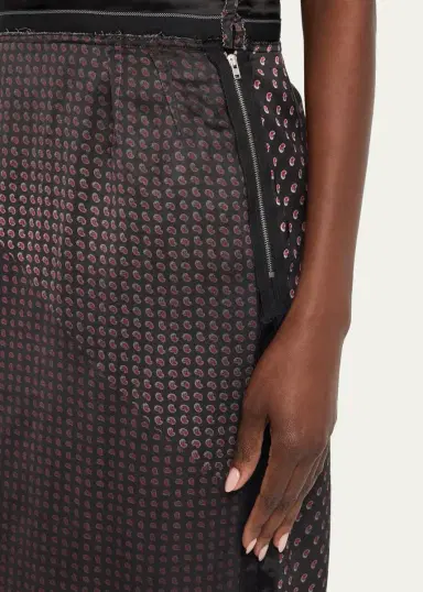 MM6 MAISON MARGIELA Paisley Print Midi Pencil Skirt | Thumbnail 5