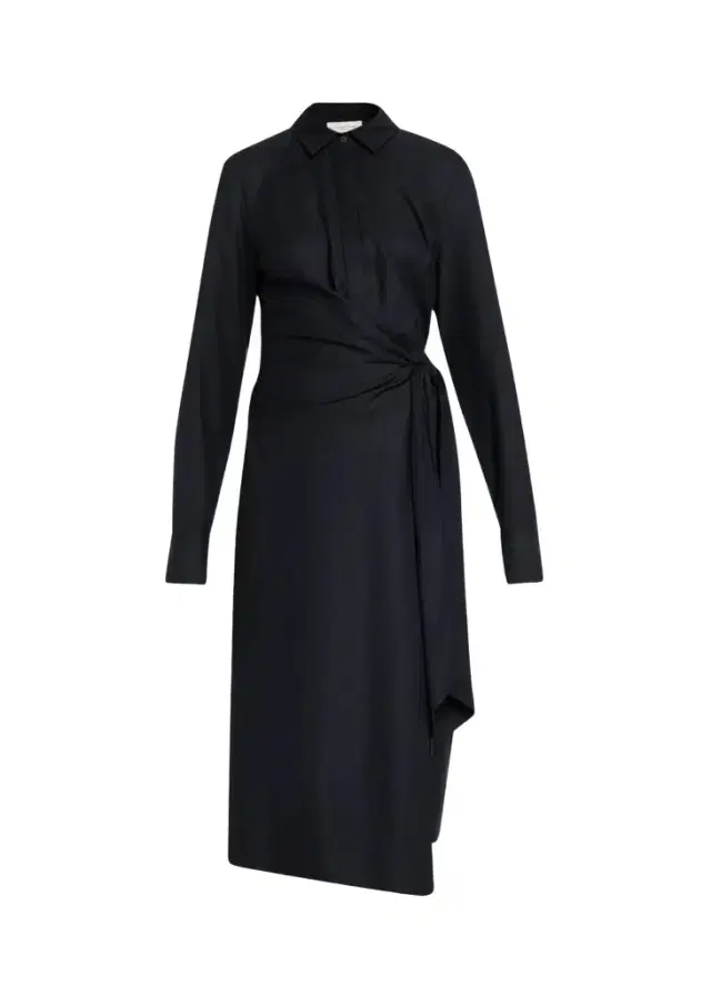 Lafayette 148 New York Wool Wrap Midi Shirtdress