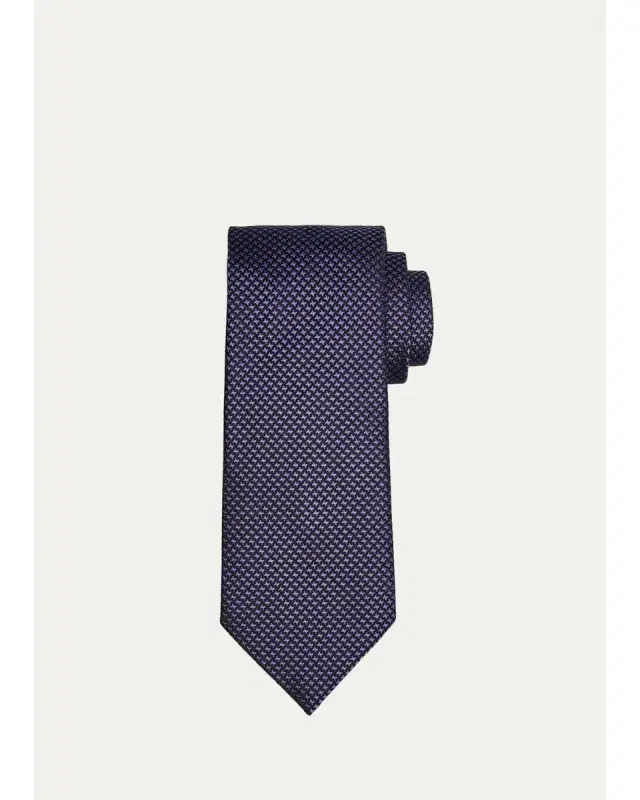 Tom Ford Men's Micro-Cross Silk Tie