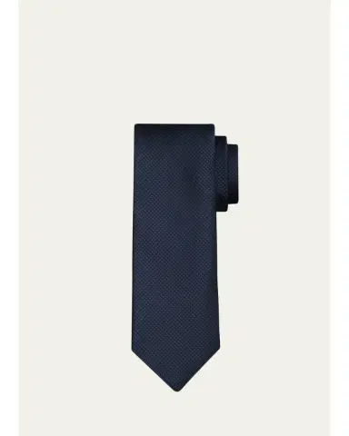 Tom Ford Men's Micro-Houndstooth Silk Tie | Thumbnail 2