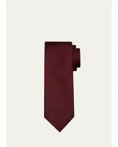 Tom Ford Men's Micro-Houndstooth Silk Tie | Thumbnail 3