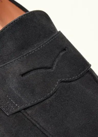 Santoni Carla Suede Penny Loafers | Thumbnail 5