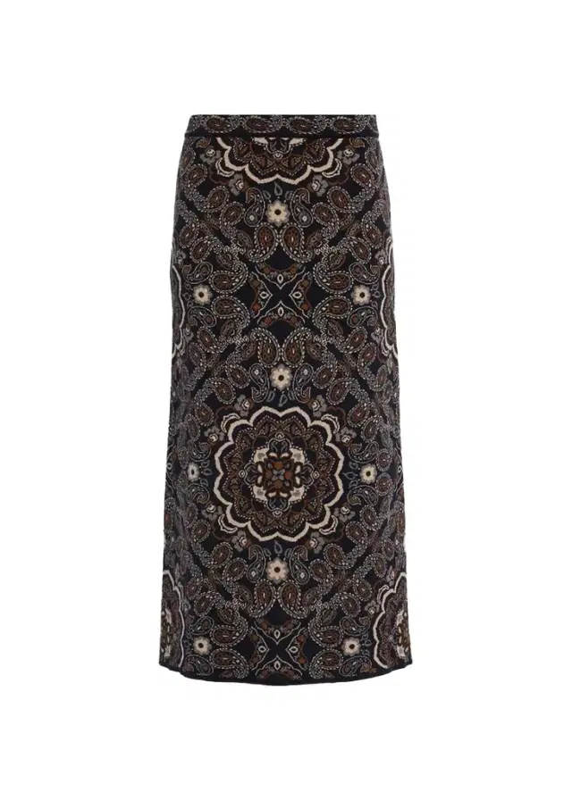 Cara Cara Clara Bandana Jacquard Midi Skirt