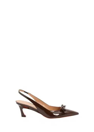 Santoni 55mm Adri Patent Leather Bow Pumps | Thumbnail 1