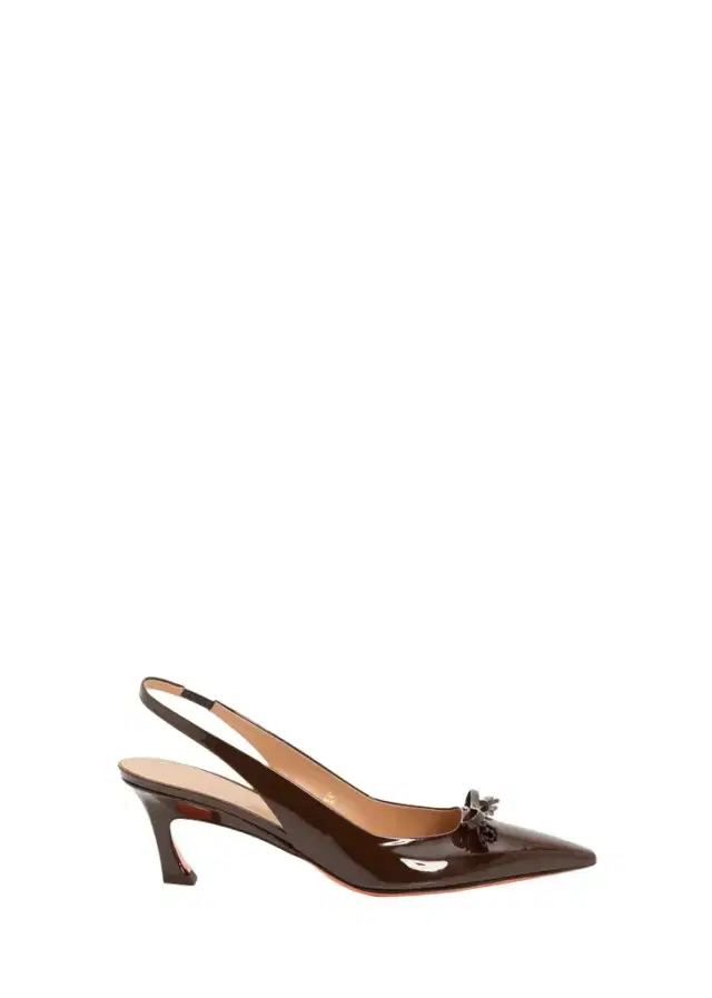 55mm Adri Patent Leather Bow Pumps