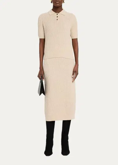 Lafayette 148 New York Cable-Knit Cashmere Midi Skirt | Thumbnail 2 Lafayette 148 New York Cable-Knit Cashmere Midi Skirt | Thumbnail 2