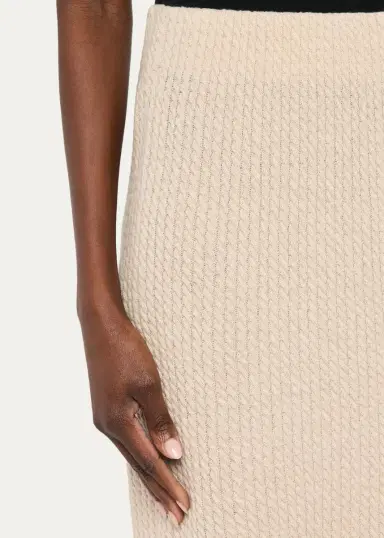 Lafayette 148 New York Cable-Knit Cashmere Midi Skirt | Thumbnail 5 Lafayette 148 New York Cable-Knit Cashmere Midi Skirt | Thumbnail 5