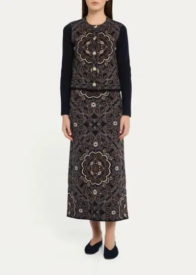 Cara Cara Alesia Paisley Jacquard Jacket | Thumbnail 2