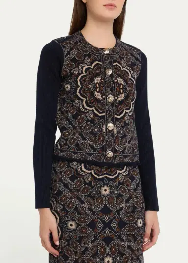 Cara Cara Alesia Paisley Jacquard Jacket | Thumbnail 4