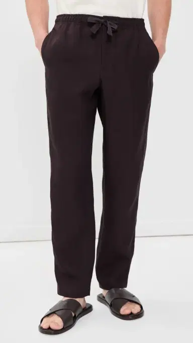 Orlebar Brown Alex Linen Pants Espresso | Thumbnail 2