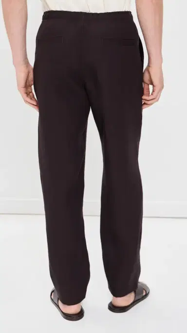 Orlebar Brown Alex Linen Pants Espresso | Thumbnail 3