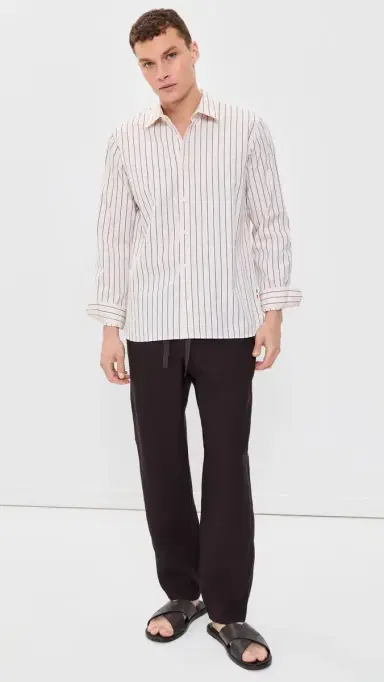 Orlebar Brown Alex Linen Pants Espresso | Thumbnail 5
