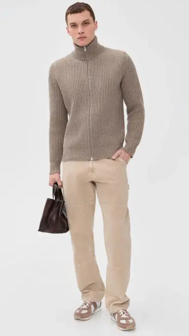 MM6 MAISON MARGIELA Full Zip Sweater | Thumbnail 5 MM6 MAISON MARGIELA Full Zip Sweater | Thumbnail 5