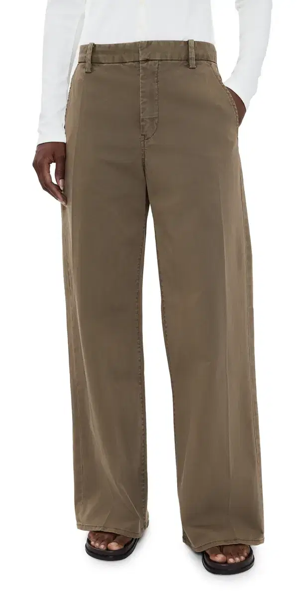 Good American Low Slung Baggy Trousers Tea Bark