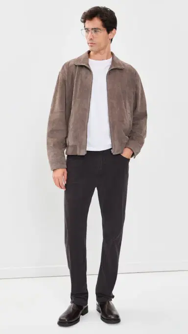Frame Modern Straight Jeans Deep Brown | Thumbnail 5