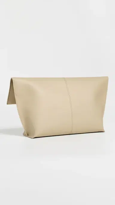 Freja New York Seamed Sand Clutch Sand One Size | Thumbnail 4