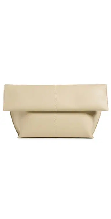 Freja New York Seamed Sand Clutch Sand One Size | Thumbnail 1