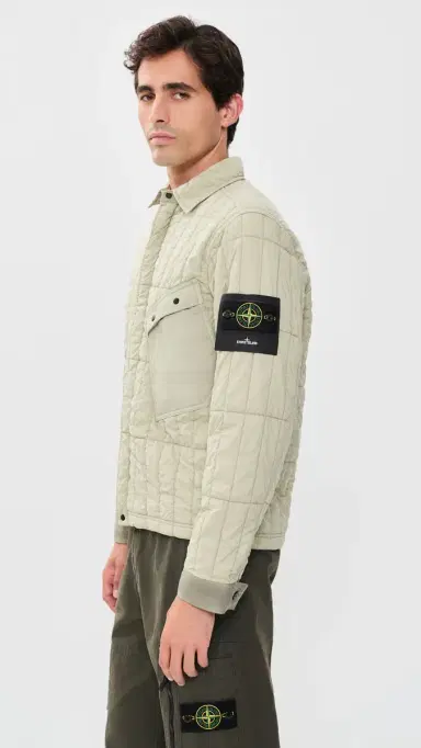 Stone Island Ultralight Nylon Quilted-TC Jacket Sand S | Thumbnail 4