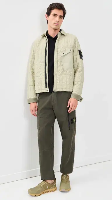 Stone Island Ultralight Nylon Quilted-TC Jacket Sand S | Thumbnail 5