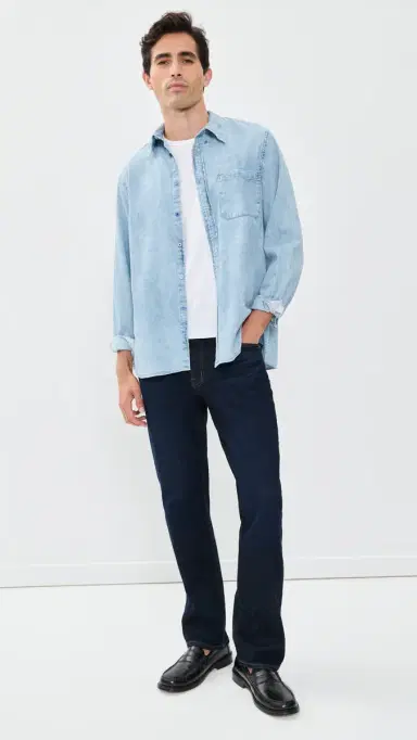 Ag Protégé Classic Straight Denim Jeans Blue Noise 33 | Thumbnail 5