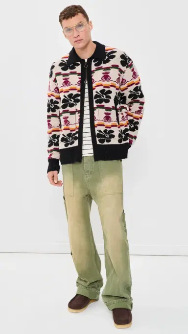 Nicholas Daley Hibiscus Cardigan Rice White | Thumbnail 5