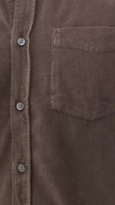 Closed Corduroy Button Down Shirt Espresso Brown | Thumbnail 6 Closed Corduroy Button Down Shirt Espresso Brown | Thumbnail 6