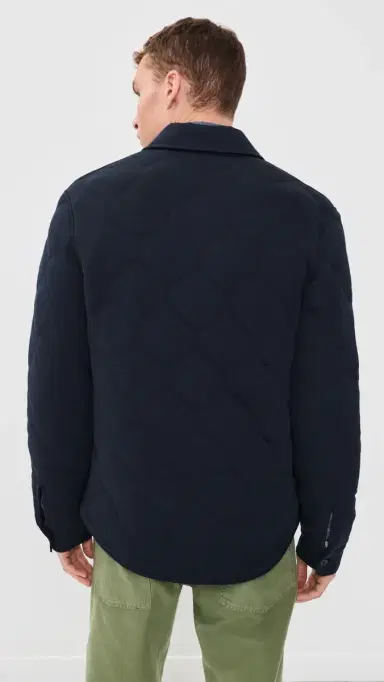 Vince Quilted Shirt Jacket Coastal | Thumbnail 3 Vince Quilted Shirt Jacket Coastal | Thumbnail 3