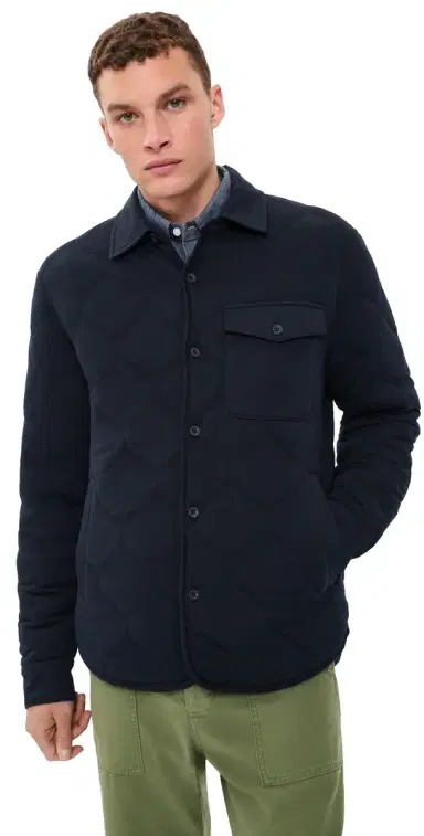 Vince Quilted Shirt Jacket Coastal | Thumbnail 1 Vince Quilted Shirt Jacket Coastal | Thumbnail 1