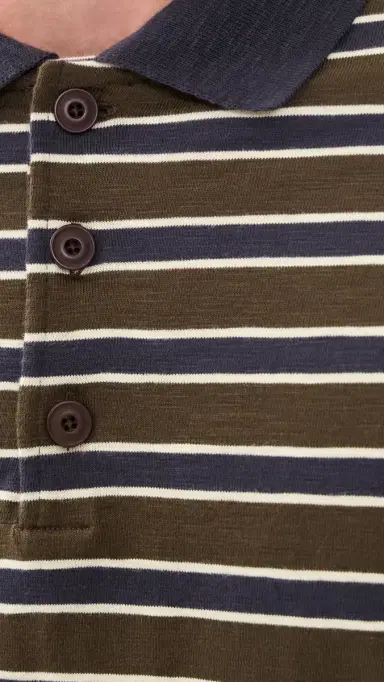 Closed triped Polo Shirt Espresso Brown | Thumbnail 6