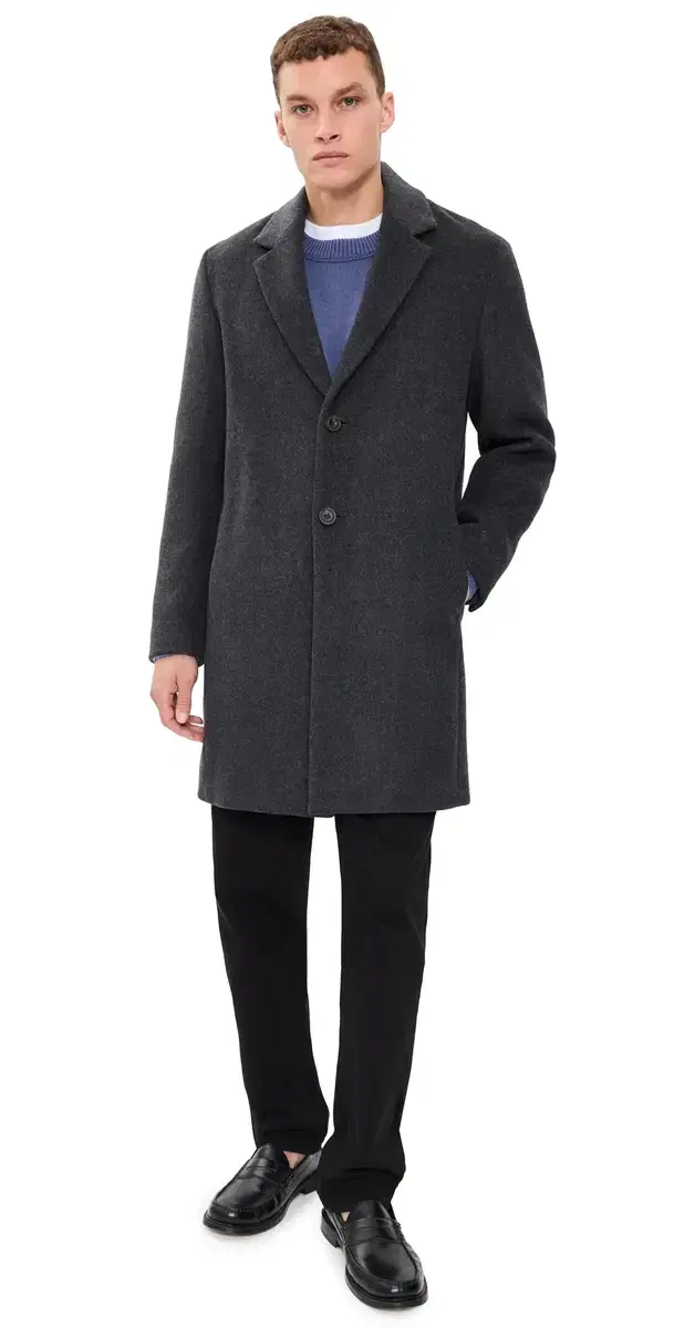 Vince Classic Coat H Charcoal