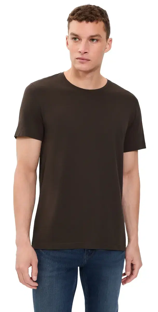 PAIGE Sorden Crew Neck Tee Dark Agar