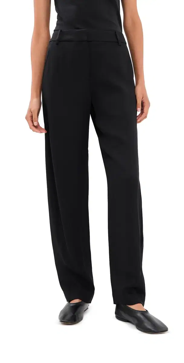 Tibi Eco Acetate Viscose Grace Trousers Black