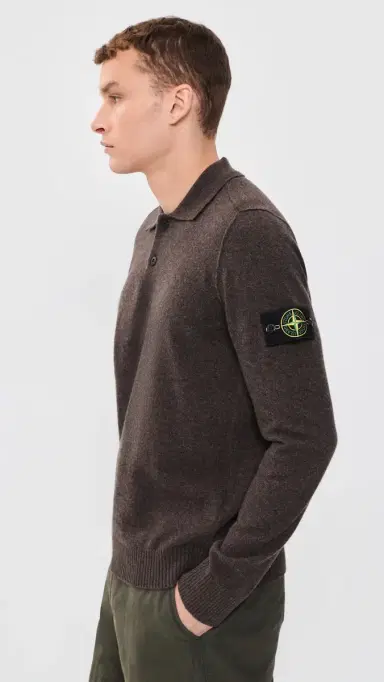Stone Island Polo Sweater elange Lead | Thumbnail 4