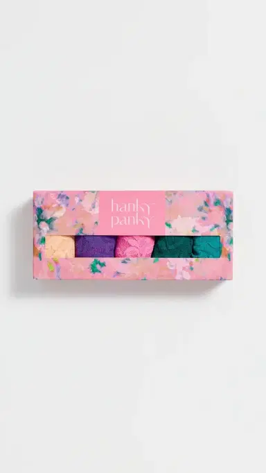 Hanky Panky Original Rise Thong 5 Pack Aptd One Size | Thumbnail 6