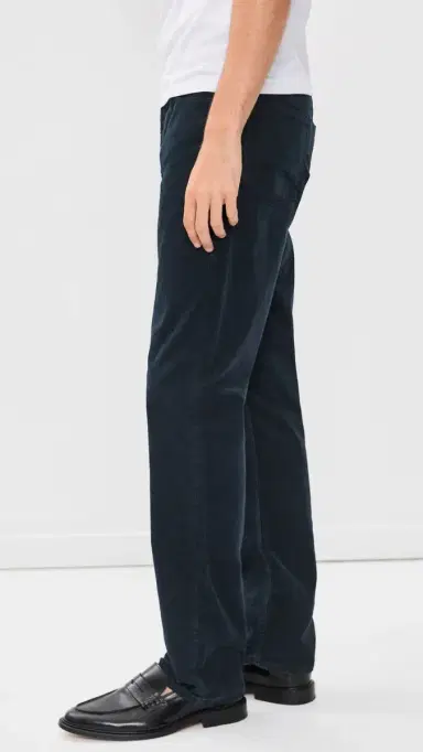 Frame Modern Straight Corduroy Pants Dark Navy | Thumbnail 4