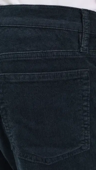 Frame Modern Straight Corduroy Pants Dark Navy | Thumbnail 6