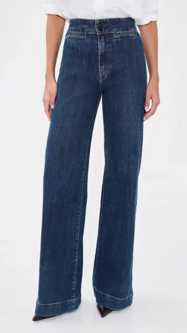 Askk NY Brighton Wide Leg Jeans Dark Stone 26 | Thumbnail 2