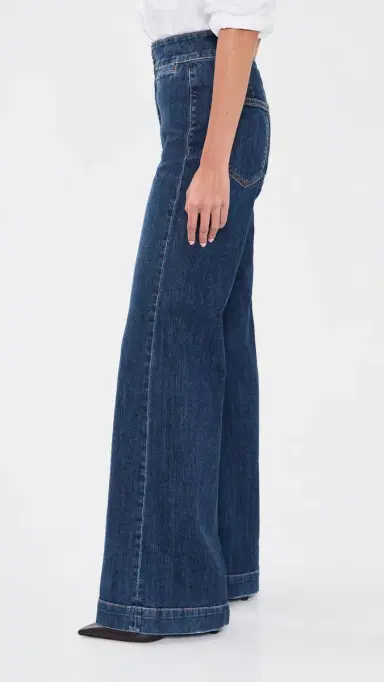 Askk NY Brighton Wide Leg Jeans Dark Stone 26 | Thumbnail 4